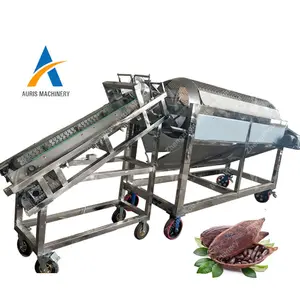 Automatic fresh cocoa pod shell cracking separator machine cocoa pods dehusking machine