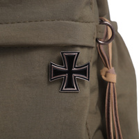 Broche émaillée en forme de croix noire allemande, médaille de mode, emblème de croix, symbole, badge stylé, accessoires de bijouterie, cadeau