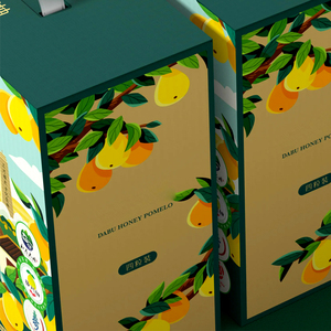 Bán Buôn Hộp Sóng Với Nhựa Xử Lý Tùy Chỉnh Trái Cây Rỗng Bao Bì Hộp Cho Bưởi - Product Image 4