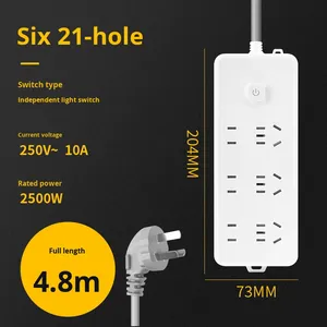 <span class=keywords><strong>DYD</strong></span> 2.8เมตรวัสดุ PC + PC IP11ต่อสายดินมาตรฐานใหม่เต้าเสียบปลั๊กไฟมาตรฐานแห่งชาติ - Product Image 6