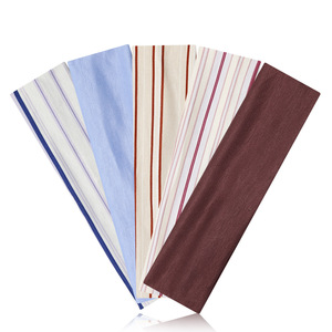 Nueva Diadema Deportiva Elástica a Rayas Estilo Boho Europeo, Absorbente de Sudor, para Fitness y Deportes - Product Image 1