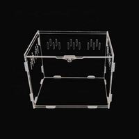 Vitrines en acrylique pour araignées sauteuses, enclos pour reptiles, cage, boîte, enclos en acrylique pour araignées tarantules