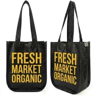 Sac fourre-tout écologique en non-tissé laminé, fond arrondi, matériau PP, impression personnalisée, imperméable, sac cadeau souvenir