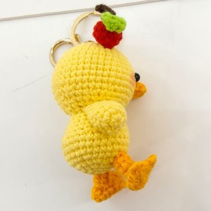 Porte-clés au crochet fait main, poupée amigurumi au crochet, mini-anges au crochet, porte-clés en forme de fruits, cerises et canards - Product Image 4