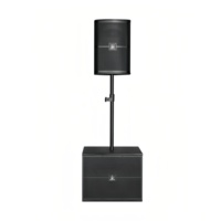 Ensemble d'équipement audio de barre de fête de 10/12 pouces avec caisson de basses de 18 pouces pour les fêtes à la maison de villa