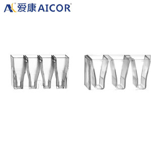 <span class=keywords><strong>Cuvette</strong></span> d'échantillonnage de spécimen clair en plastique pour coagulomètre American Pacific 4 trous - Product Image 3