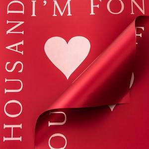 2024 amor corazón impreso inglés flor ramo papel de regalo tienda de flores Material regalo Floral Día DE <span class=keywords><strong>LA</strong></span> MADRE envoltura de flores - Product Image 3