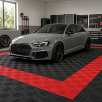 Dalles de sol de garage en PP de 18 mm d'épaisseur, dalles modulaires en plastique emboîtables pour garage à domicile