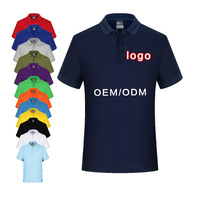 Polos de Color Sólido de Alta Calidad, Logotipo Personalizado, Ropa Urbana, Estilo Casual de Negocios, Algodón y Poliéster, Anti-pilling, Transpirable, Talla Grande