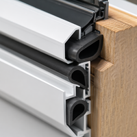 Ventana de Madera Revestida de Aluminio para Viviendas, con Sistema de Triple Sellado y Reducción de Ruido de 45dB, Cerradura Multipunto Importada de Alemania