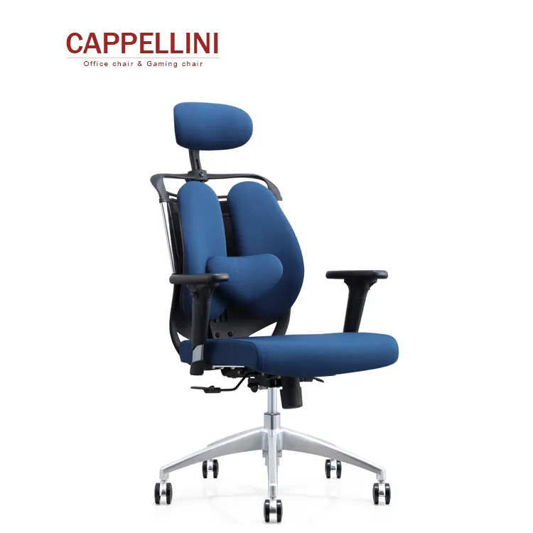 Chaise inclinable ergonomique de bureau, en cuir Pu, avec appui-tête, style moderne, pivotante, à la mode, cuir synthétique, fer, 2 ans, offre spéciale