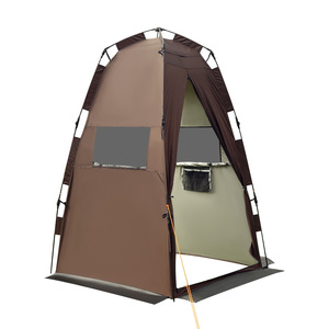 Tente de camping CAMPTOWN, abri d'intimité, pare-soleil, poteaux en fibre de verre, revêtement UV argenté, multifonction, tente de camping extérieure privée - Product Image 1