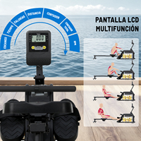 Vente directe d'usine, Rameur à eau compact et silencieux de haute technologie, équipement sportif domestique pour débutants