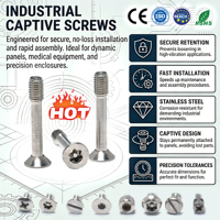 Sekrup Torx Pin Flat Stainless Steel Harga Grosir Murah, Harga Pabrik Sekrup Captive M2.5 M2.6 M2.9 M3 M3.5 M3.9