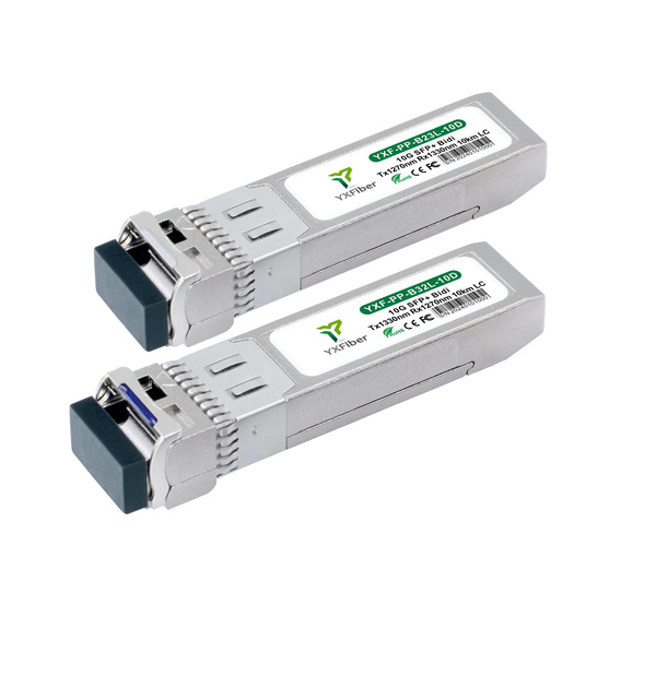 SFP-10G-BXU Compatible SFP+ 10GBASE-BX10-U BiDi 1270nm-TX/1330nm-RX 10km DOM Simplex LC/UPC SMF Optical Transceiver Module