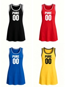 Vestido de Baloncesto Personalizado PURE <span class=keywords><strong>Aloha</strong></span> con Flores Tropicales, Jersey sin Mangas para Mujer, Vestido Tipo Chaleco, Conjunto de Vestido, Vestido en Oferta - Product Image 4