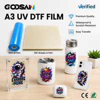 Nouveau produit Goosam : Film autocollant DTF AB PET pour impression par transfert à froid, format A3 (30 cm), pour imprimante UV
