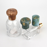 Tapa de Perfume de Madera con Forma de Hongo Personalizada, Tapa de Fragancia con Textura Única, Tapa de Botella de Madera Artística para Embalaje de Marca de Lujo