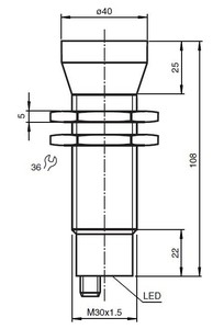 Lớn phạm vi phát hiện <span class=keywords><strong>LED</strong></span> PNP NPN Non-Contact 4-20mA siêu âm Proximity chuyển đổi cảm biến - Product Image 5