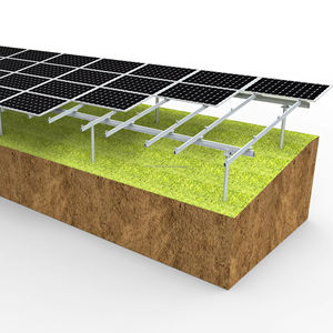 Sistema de montaje de accesorios solares U2V, estructura de montaje de suelo de aluminio de acero galvanizado en caliente de excelente calidad - Product Image 1