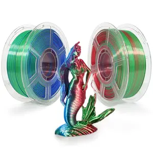 iSANMATE New released tri color filament 1.75mm silk pla for 3D printer filament great packing