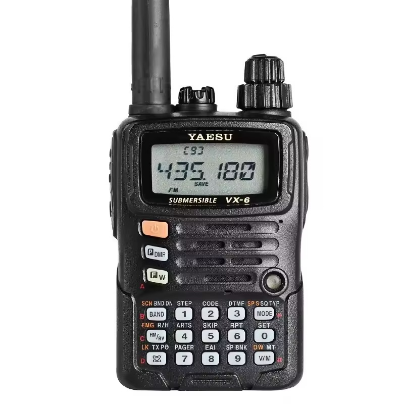 Yaesu VX-6 Waterproof Dual Band Walkie Talkie - 5W Long Range