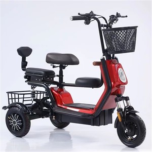 Tricycle électrique 350W 48V Batterie 12N Autonomie 35KM Charge utile 200-300kg Type de carrosserie ouverte Trois places Pour personnes âgées et usage familial - Product Image 1