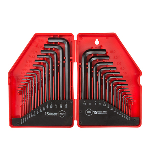 Jeu de clés Allen en acier au carbone YUHANG <span class=keywords><strong>30</strong></span> pièces métrique SAE (0.028-3/8 po. Clé hexagonale courte de 1.27 à 10 mm pour la personnalisation OEM DIY - Product Image 1