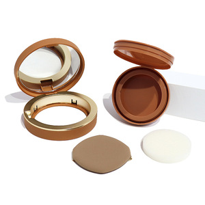 Boîtier compact marron premium 13g avec miroir et emballage séparé pour produits de maquillage – <span class=keywords><strong>Crème</strong></span> BB en coussin - Product Image 1