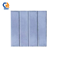 Carreaux de porcelaine imitation métal mat Sinray Modern - Antidérapants, résistants à l'usure, antibactériens, résistants aux acides, effet brique de parement