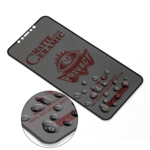 واقي شاشة سيراميك مطفي مضاد للتجسس لهواتف آيفون 14 و13 و12 و11، حماية هيدروجيل للشاشة - Product Image 3