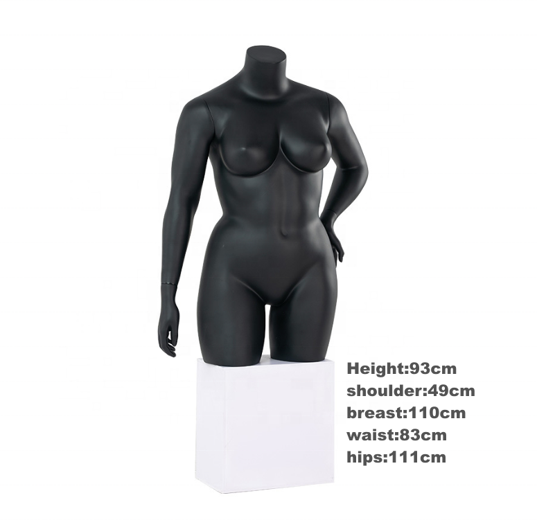 SCHAUFENSTERPUPPE KUNSTSTOFFTORSO HERRENTORSO schwarz 93cm NEU EUR 56
