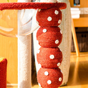 Árbol <span class=keywords><strong>rascador</strong></span> <span class=keywords><strong>para</strong></span> <span class=keywords><strong>gatos</strong></span> con forma de calabaza, de fieltro de sisal, con bola de juguete y <span class=keywords><strong>rascador</strong></span>, <span class=keywords><strong>para</strong></span> <span class=keywords><strong>gatos</strong></span> grandes - Product Image 4