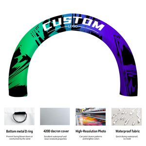 Arco Gonfiabile Gigante Personalizzato per Promozione del Marchio, Linea di Partenza/Arrivo con Ventilatore per Eventi Sportivi all'Aperto e Pubblicità - Product Image 2