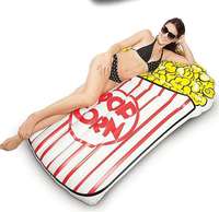 Jouet d'eau flottant amusant matelas gonflable Popcorn piscine flotteur Offre Spéciale été pour adultes enfants 180x140x25 Cm <5