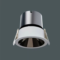 Spots encastrés modernes réglables IP44 pour éclairage commercial 7W 12W 24W, plafonniers encastrés à intensité variable, anti-éblouissement, COB LED Downlight pour hôtel