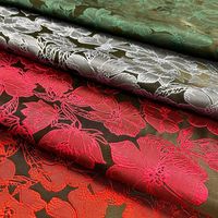 Tissu de créateur multicolore haut de gamme pour vêtements, style rétro automne-hiver, jacquard floral classique à texture tridimensionnelle