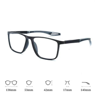 Nuevas Gafas de Moda Delgadas con Montura Óptica para Hombre de Negocios, Anti Luz Azul, para Lectura y Prescripción