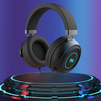 Casque de jeu professionnel RGB avec micro à réduction de bruit ENC, son surround USB 7.1, casque filaire pour PC PS4 PS5