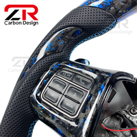 Accessoires intérieurs de voiture, écran LED, volant sport en cuir et fibre de carbone forgée pour 300SRT 300C Town and Country