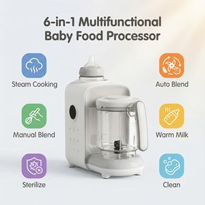 BAPHIYA 1500E Robot de cuisine pour bébé 6 en 1 et chauffe-biberon |   Lait auto-mélangeant sans BPA - Vente en gros pour les détaillants de produits pour bébés - Product Image 2
