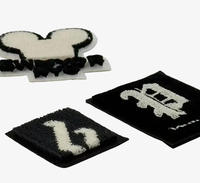 Écussons brodés en chenille personnalisés, adhésifs, pour la décoration des vêtements