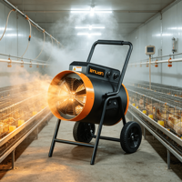 Tube chauffant en acier inoxydable LN30KWE, chauffage électrique 15KW pour élevage avicole, chauffage électrique industriel