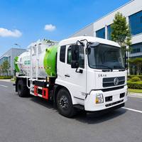 Camion de collecte des déchets alimentaires Dongfeng 4x2 12CBM à chargement arrière, véhicule de traitement des ordures de cuisine, prix d'usine