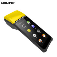 Terminal portable intelligent Android PDA tactile avec scanner de codes-barres 3G/4G WIFI BT et imprimante thermique