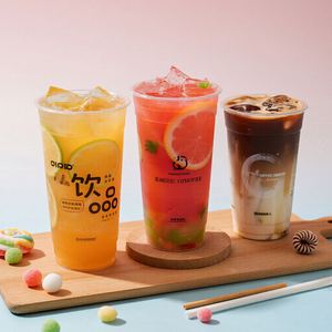 Custom 8 12 16 24 oz Disposable Pet Transparent Custom Coffee Bubble Milk Tea Smoothie Coffee Soda <b>Plastic</b> <b>Cups</b> with Lids - Product Image 1