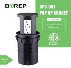 Enchufe Eléctrico Retráctil <span class=keywords><strong>para</strong></span> Cocina, Ahorro de Espacio, con Certificación ETL, <span class=keywords><strong>para</strong></span> Encimera - Product Image 2