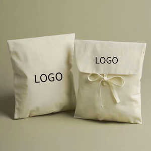 Sang trọng bông phong bì túi bụi tùy chỉnh logo in bông Pouch quần áo túi xách với nắp bao bì túi - Product Image 4