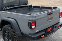 Couverture de benne rétractable manuelle en tissu souple pour Jeep Rubicon pour camionnettes Gladiator - Imperméable et verrouillable