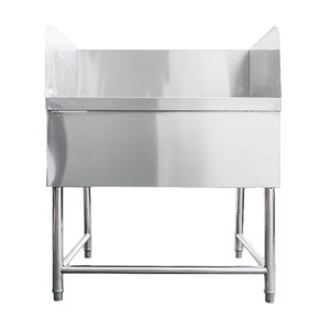 อ่างอาบน้ำสัตว์เลี้ยงสแตนเลส 304 แบบกำหนดเองได้ พร้อมกรงสำหรับสัตว์เลี้ยงในโรงพยาบาล และโต๊ะเสริมสวยสัตว์เลี้ยงขายส่ง - Product Image 1